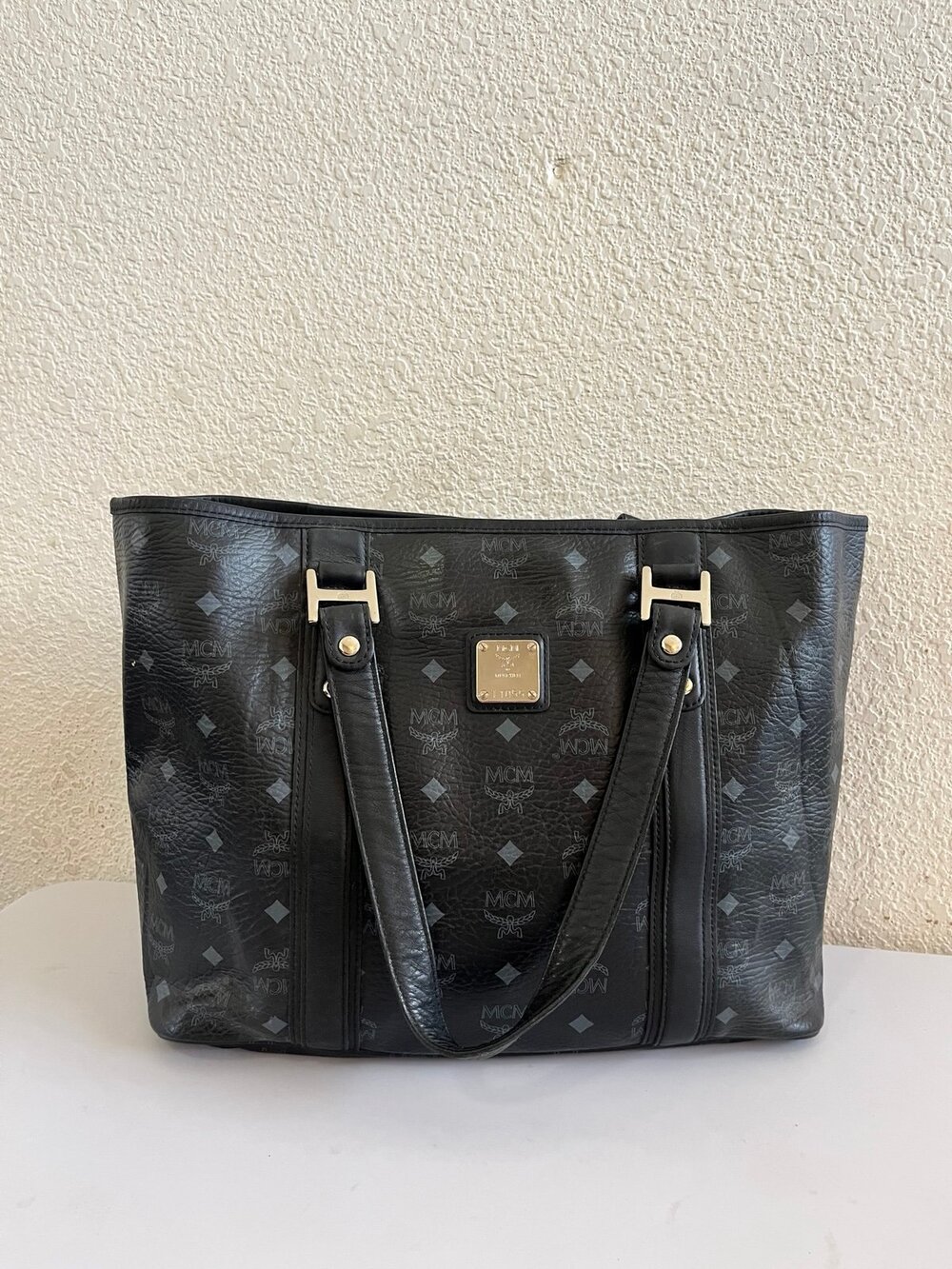 MCM canvas tote bag